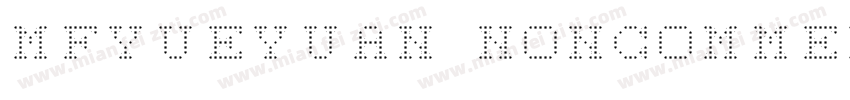 mfyueyuan noncommer字体转换